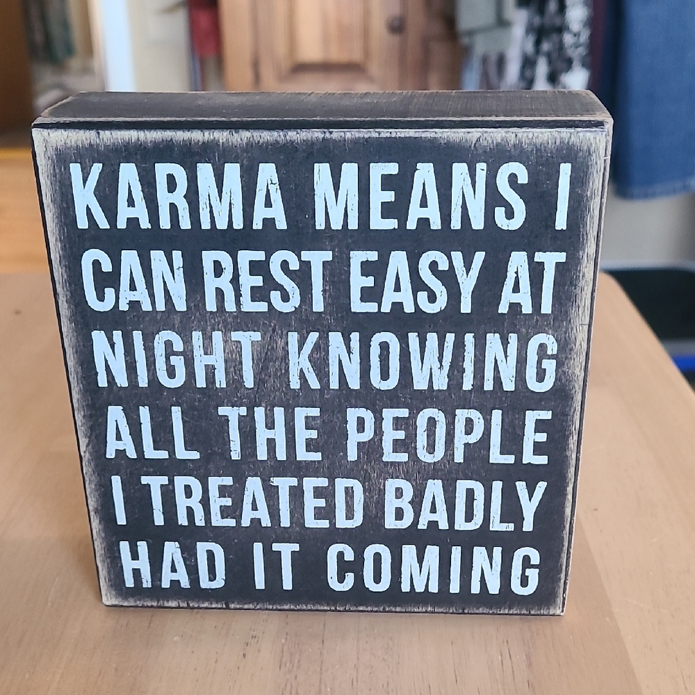 Primitives by Kathy Black and White Box Sign